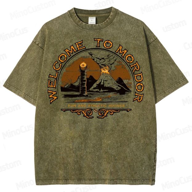 Welcome To Mordor Mounted Washed T-Shirt 