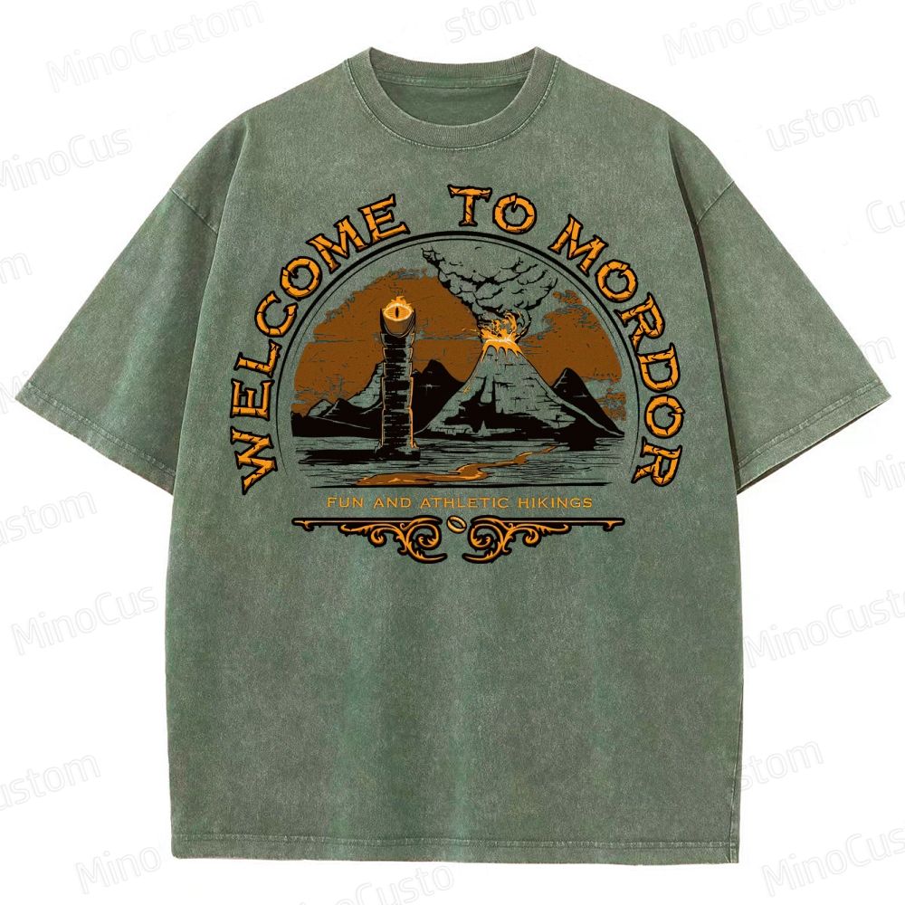 Welcome To Mordor Mounted Washed T-Shirt 