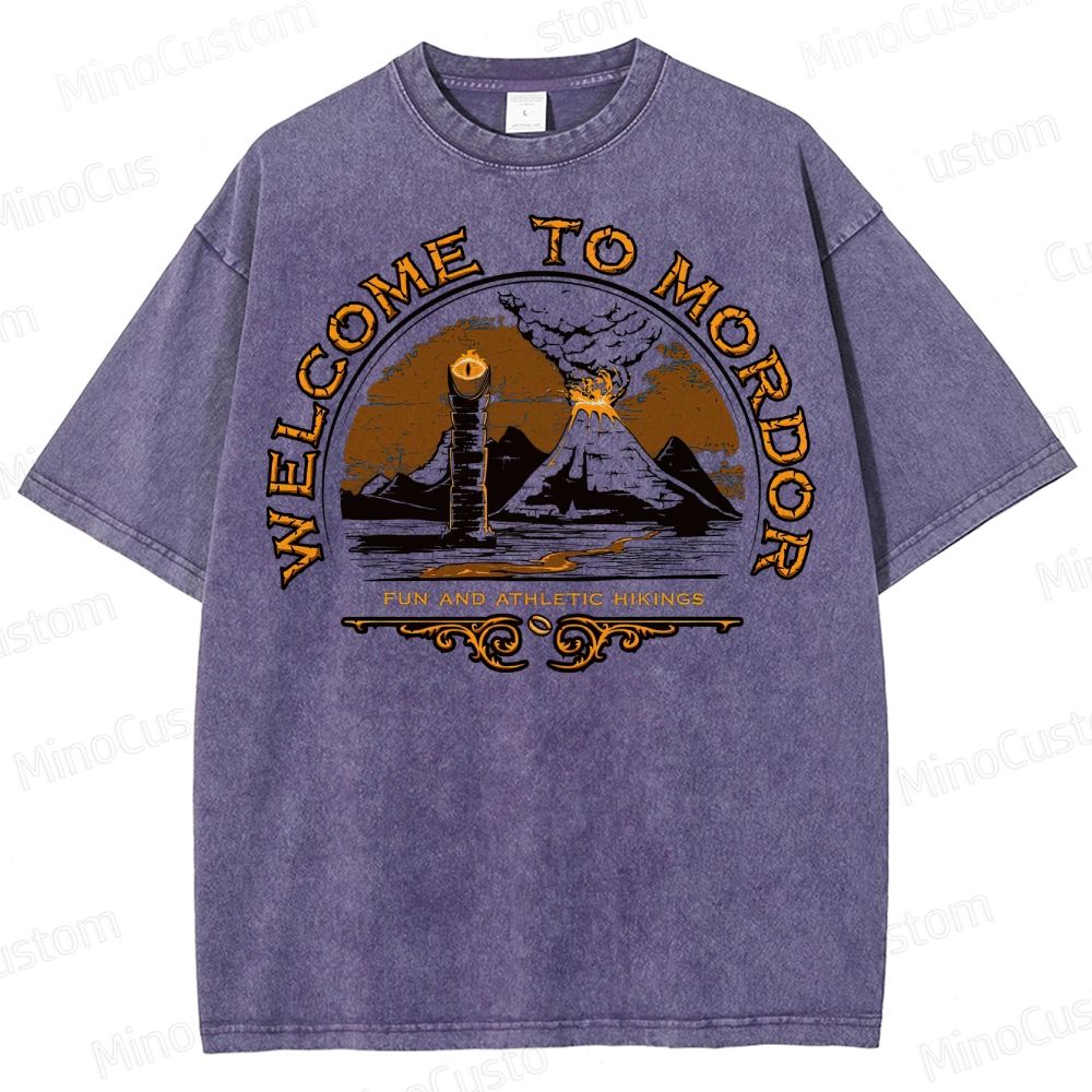Welcome To Mordor Mounted Washed T-Shirt 