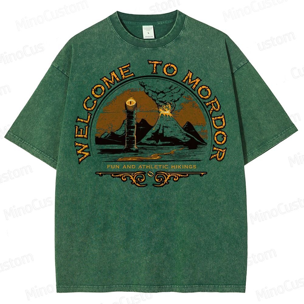 Welcome To Mordor Mounted Washed T-Shirt 