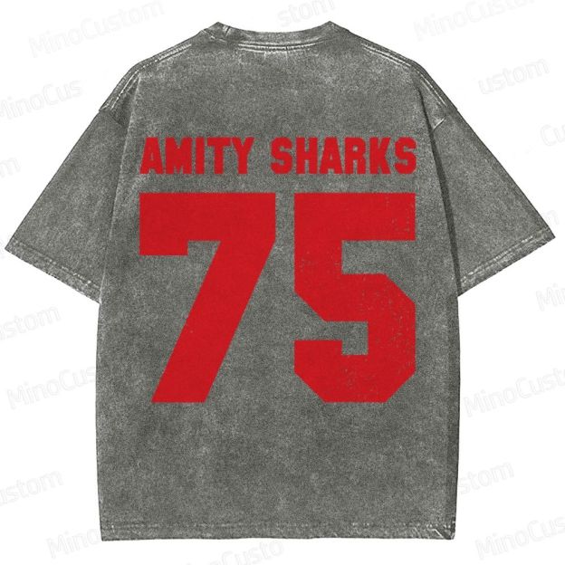 Jaws - Amity Sharks Washed T-Shirt 