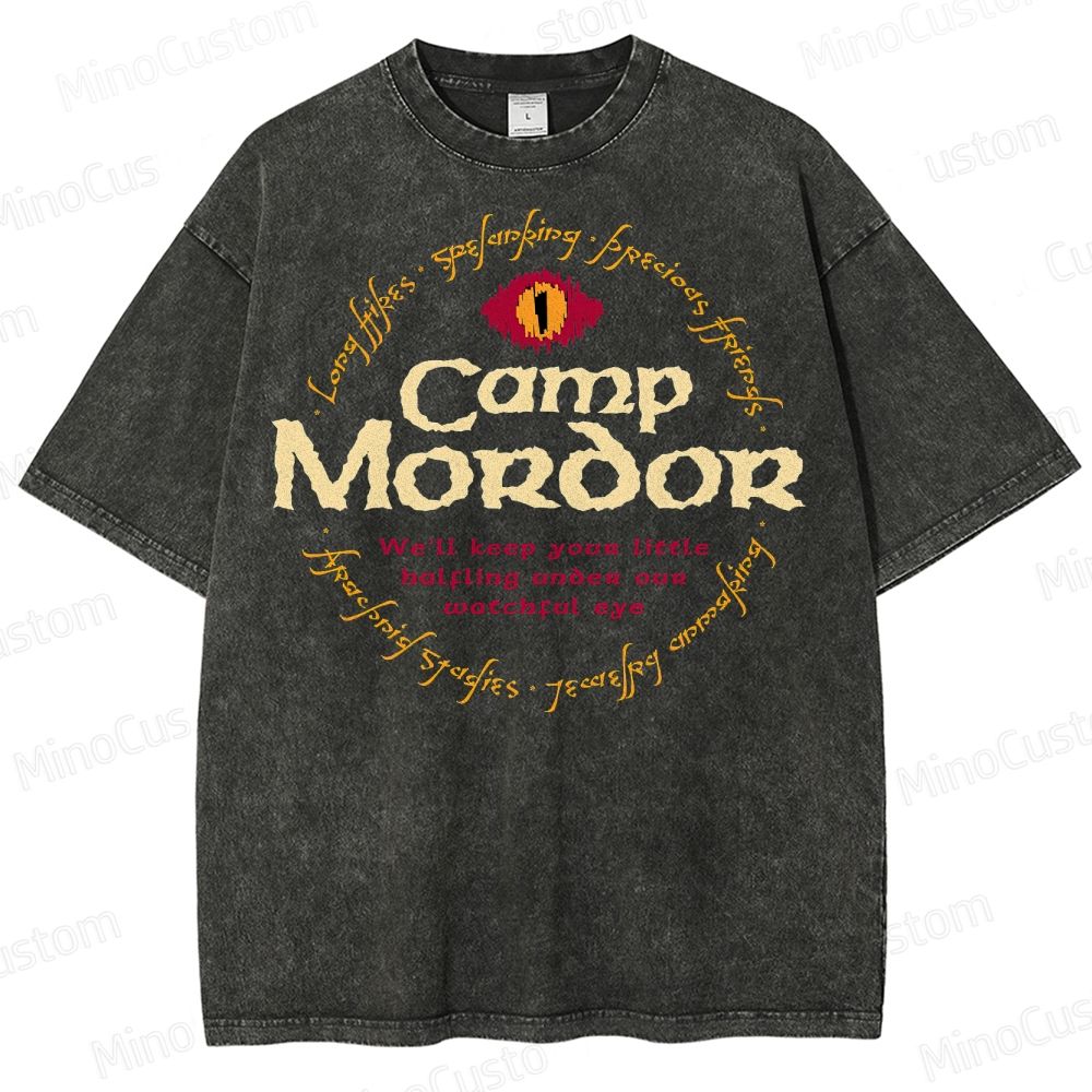 Camp Mordor Parody Washed T-Shirt