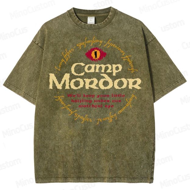 Camp Mordor Parody Washed T-Shirt