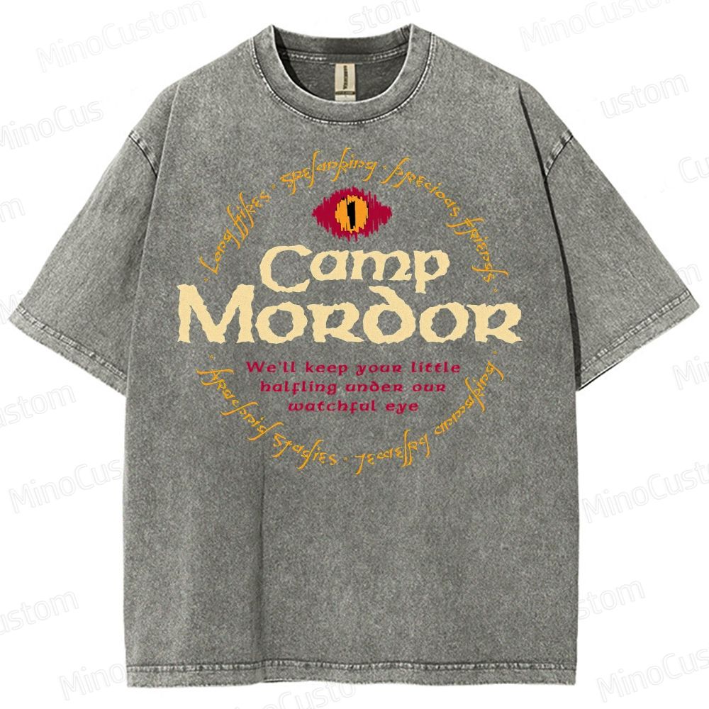 Camp Mordor Parody Washed T-Shirt