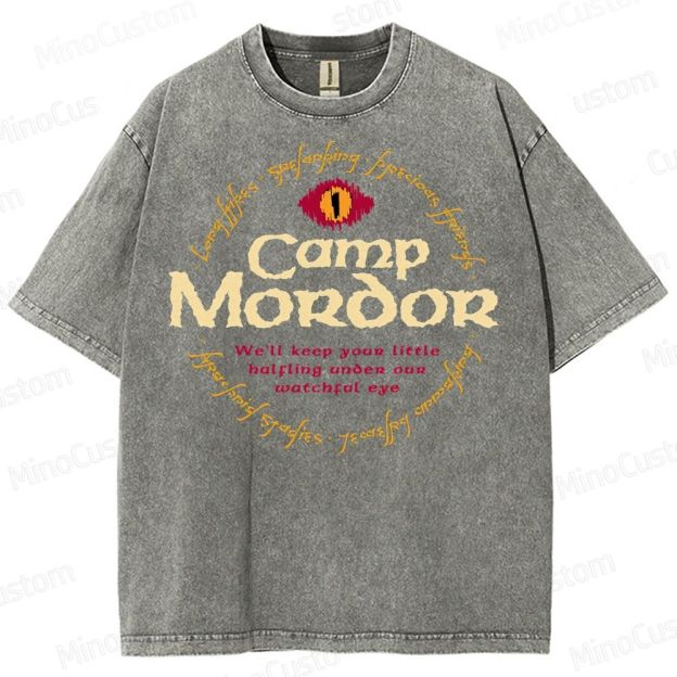 Camp Mordor Parody Washed T-Shirt