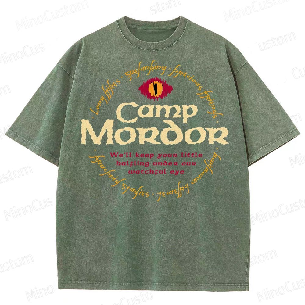 Camp Mordor Parody Washed T-Shirt