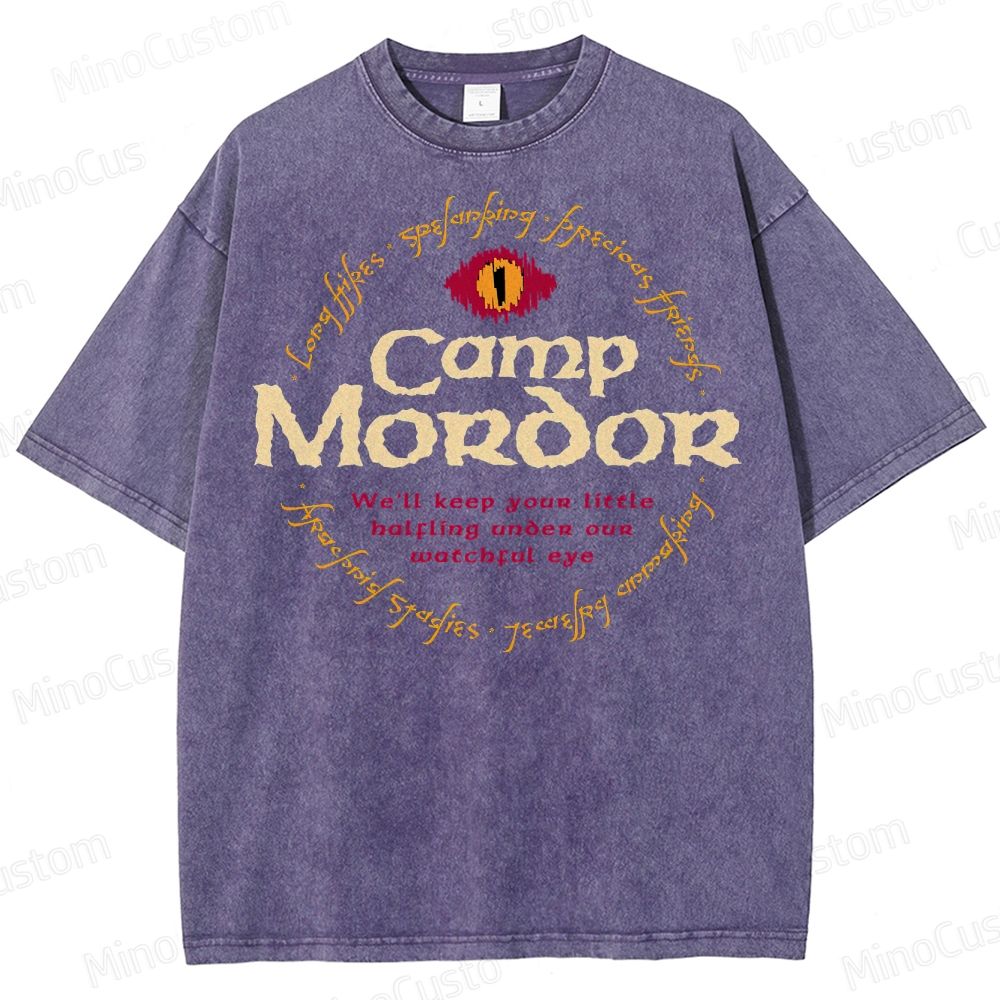 Camp Mordor Parody Washed T-Shirt