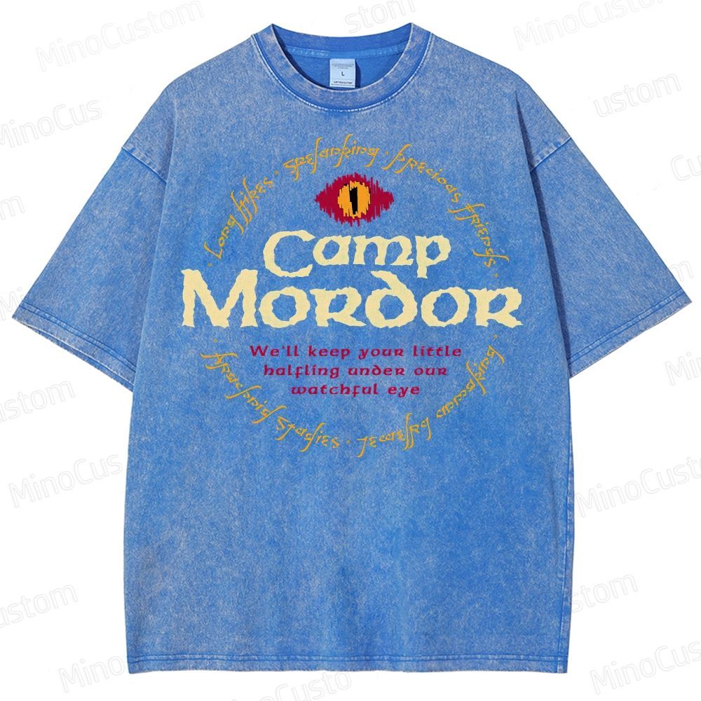 Camp Mordor Parody Washed T-Shirt