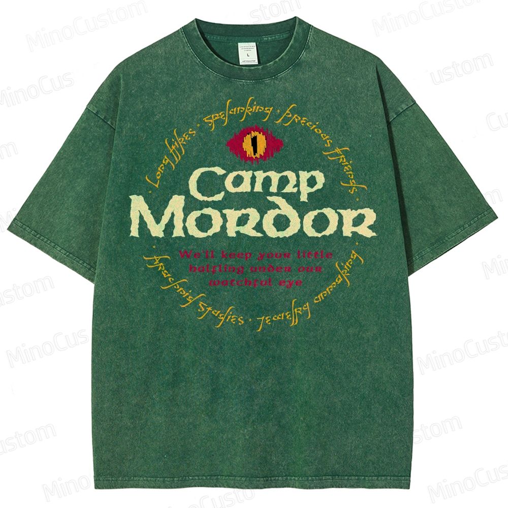 Camp Mordor Parody Washed T-Shirt