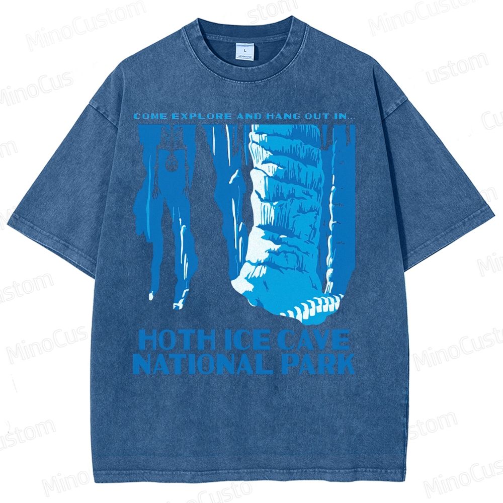Hoth Ice Cave National Park Washed T-Shirt 