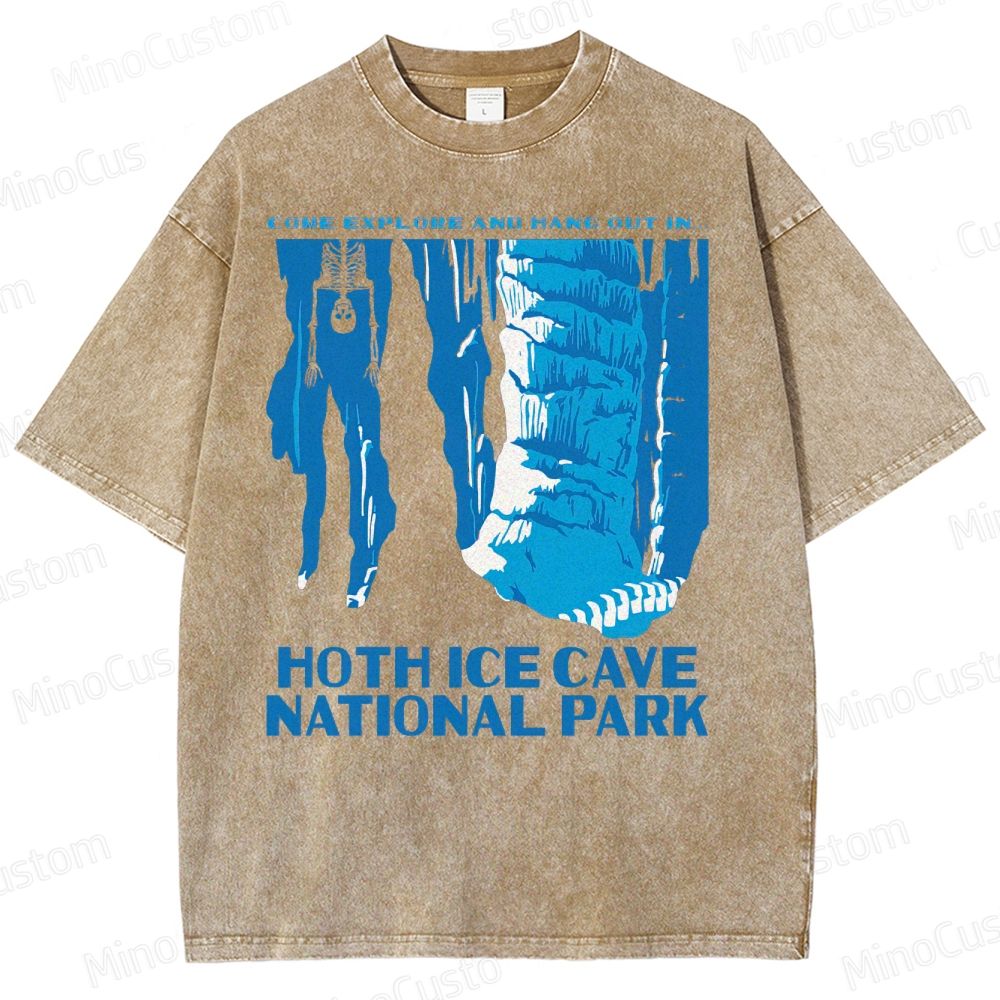 Hoth Ice Cave National Park Washed T-Shirt 