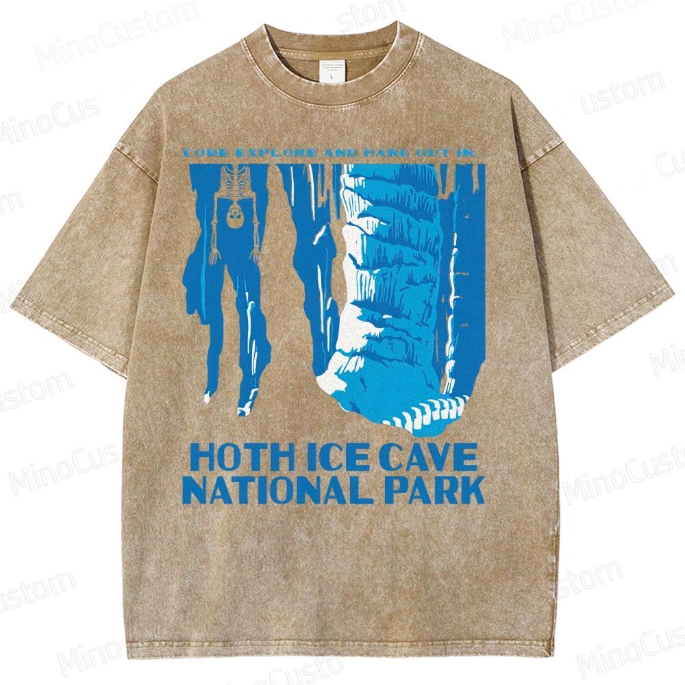 Hoth Ice Cave National Park Washed T-Shirt 