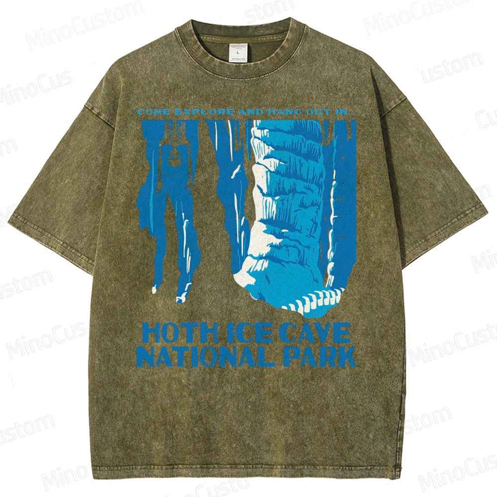 Hoth Ice Cave National Park Washed T-Shirt 