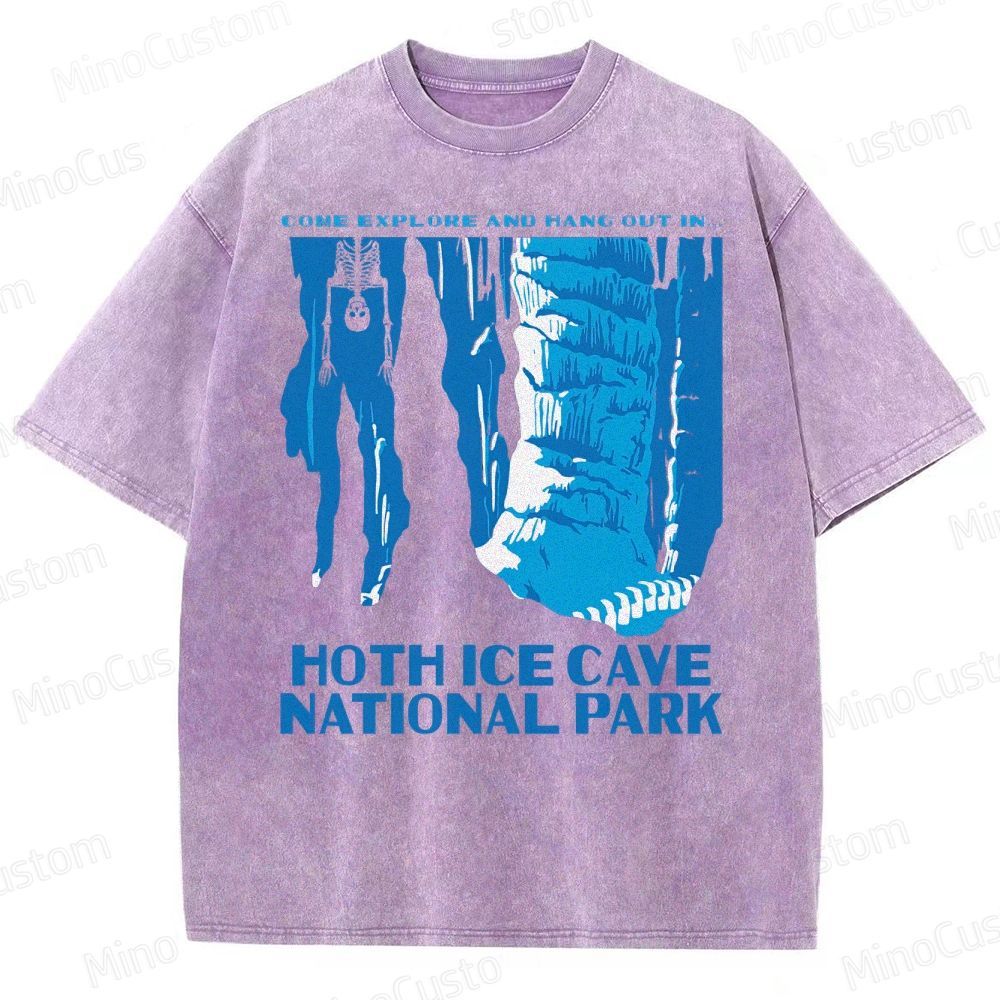 Hoth Ice Cave National Park Washed T-Shirt 