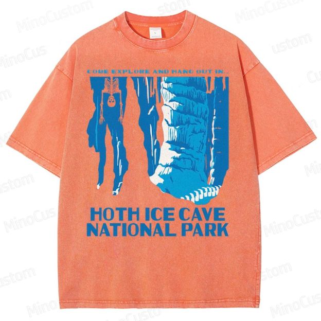 Hoth Ice Cave National Park Washed T-Shirt 