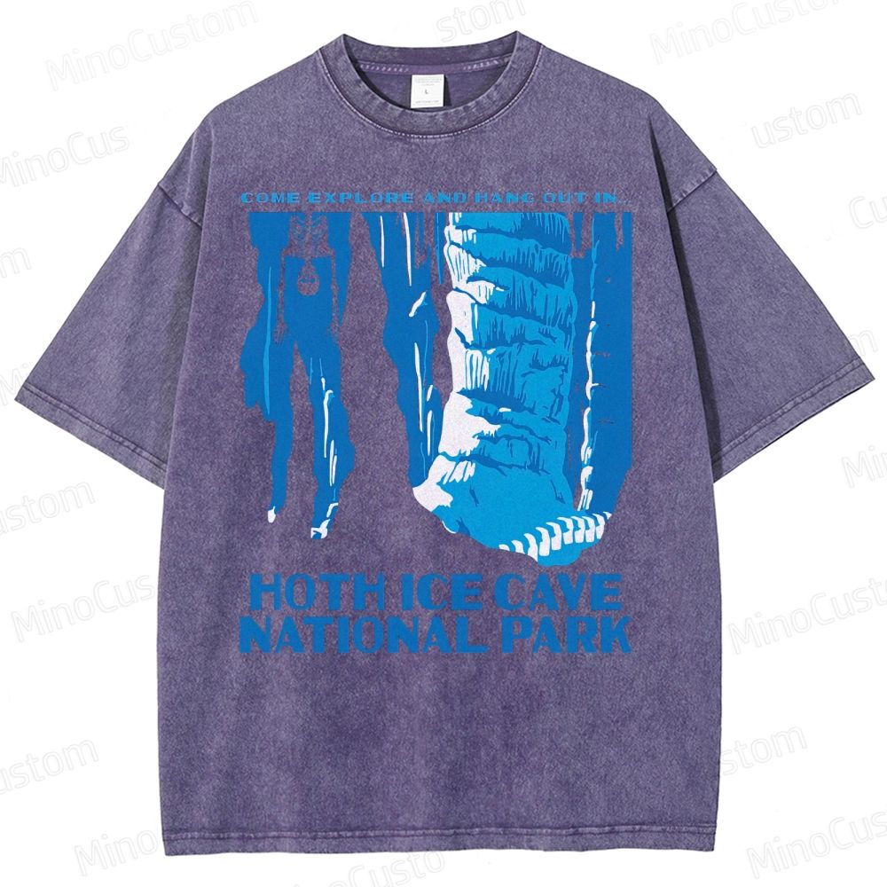 Hoth Ice Cave National Park Washed T-Shirt 