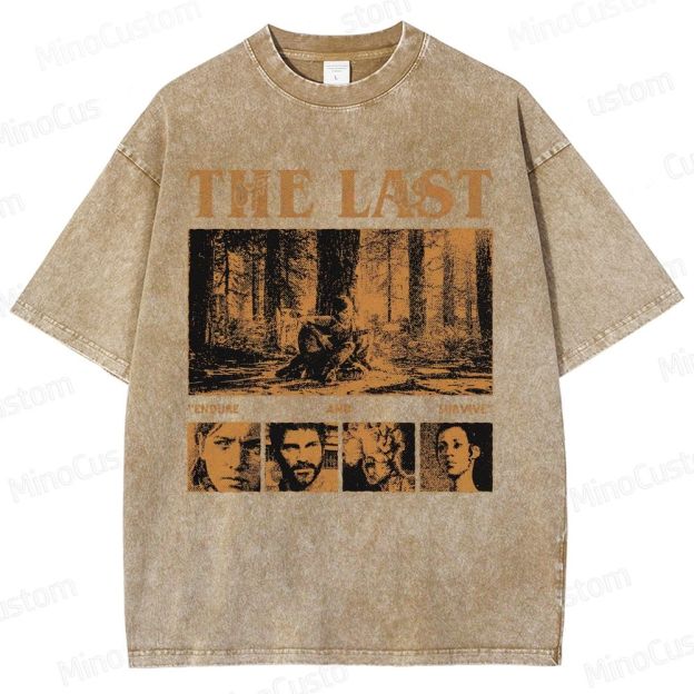 Vintage Washed The Last of Us "Endure and Survive" Graphic T - shirt