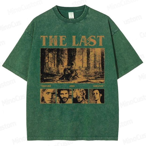 Vintage Washed The Last of Us "Endure and Survive" Graphic T - shirt