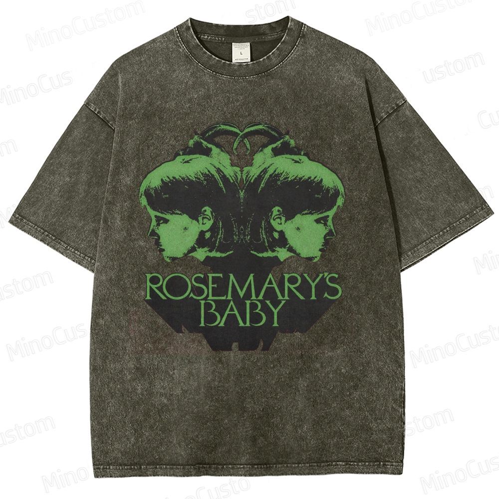 Vintage Washed Rosemary's Baby Graphic T - shirt