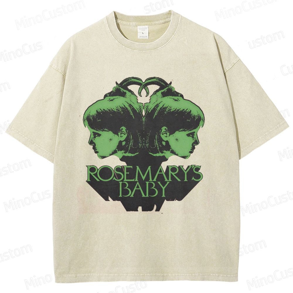 Vintage Washed Rosemary's Baby Graphic T - shirt