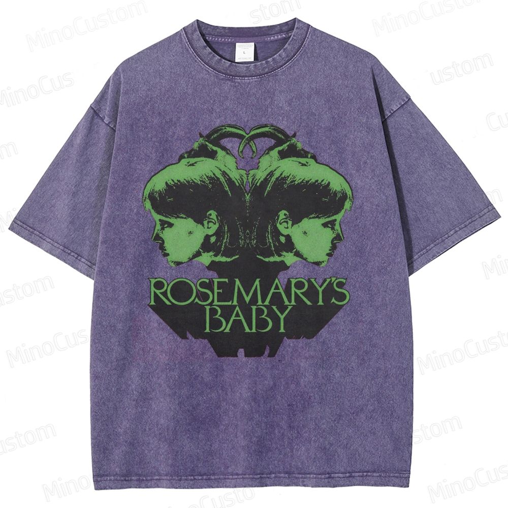 Vintage Washed Rosemary's Baby Graphic T - shirt