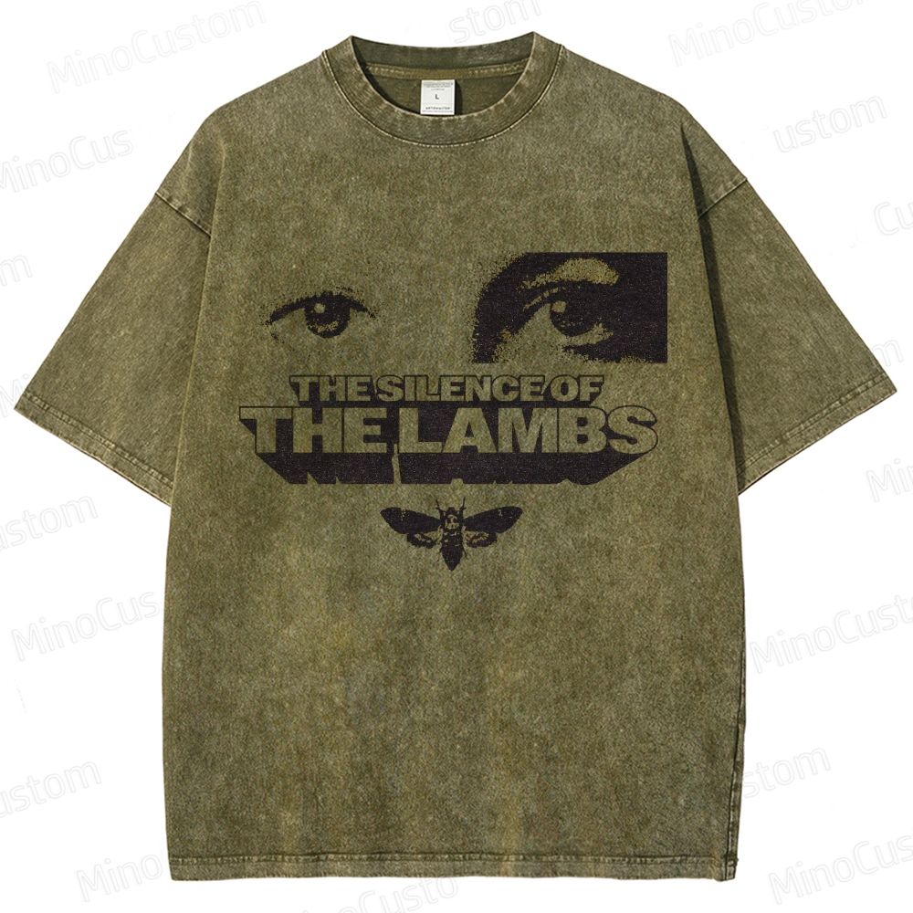 Vintage Washed The Silence of the Lambs Graphic T - shirt