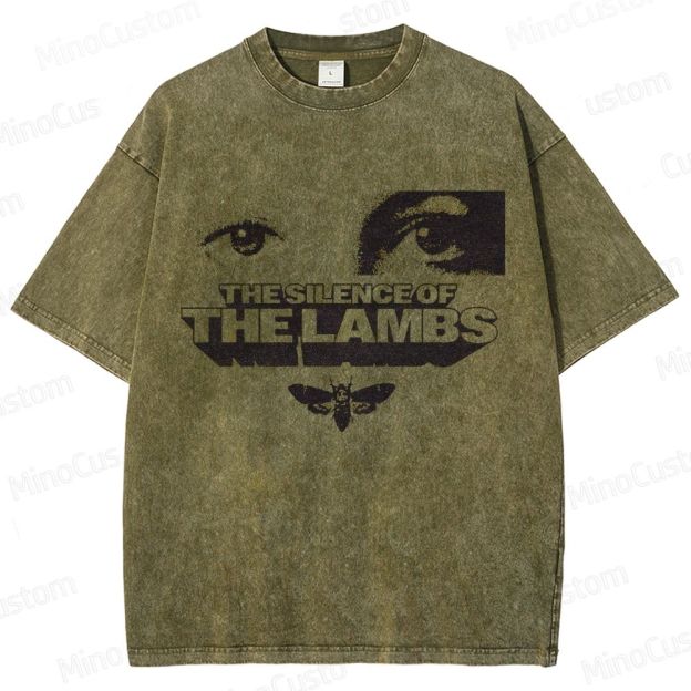 Vintage Washed The Silence of the Lambs Graphic T - shirt