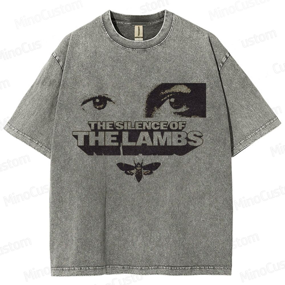 Vintage Washed The Silence of the Lambs Graphic T - shirt