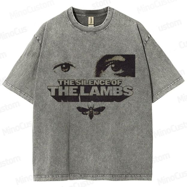 Vintage Washed The Silence of the Lambs Graphic T - shirt