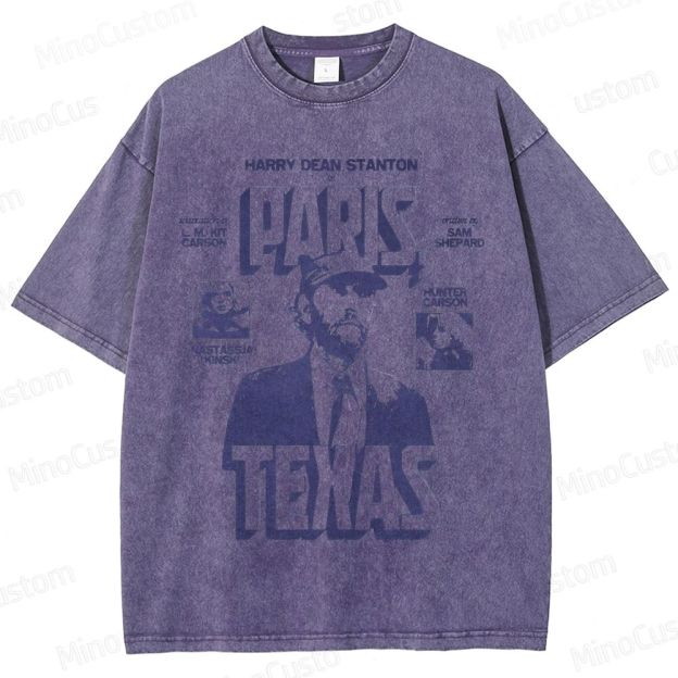 Vintage Washed Paris, Texas Graphic T - shirt
