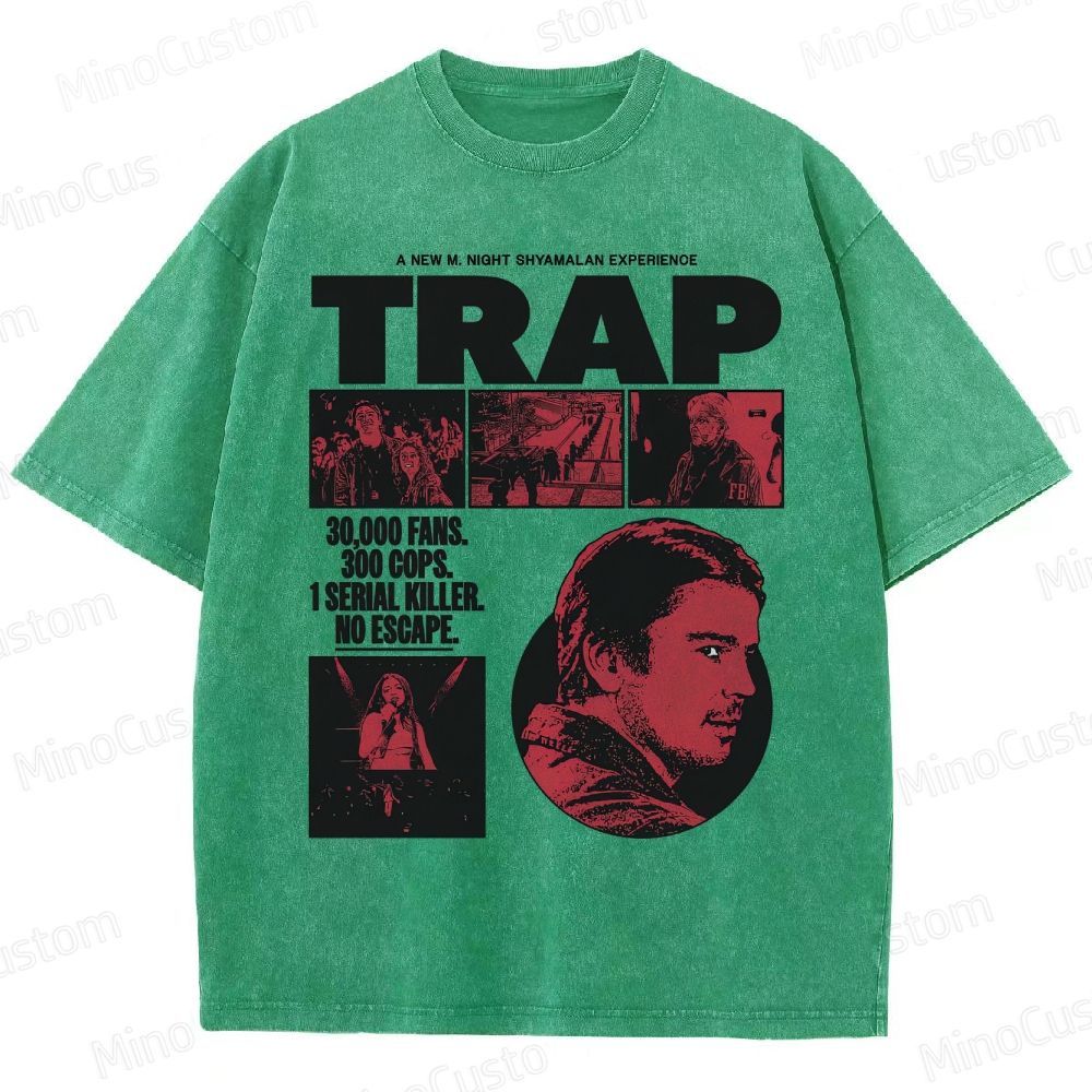 Vintage Washed Trap Graphic T - shirt