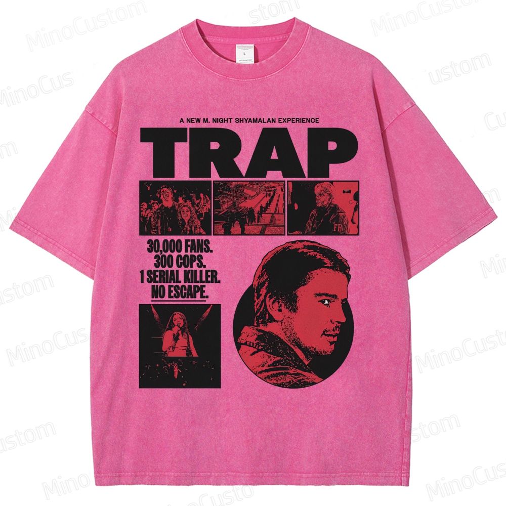 Vintage Washed Trap Graphic T - shirt