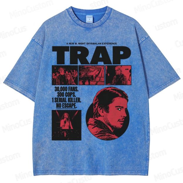 Vintage Washed Trap Graphic T - shirt