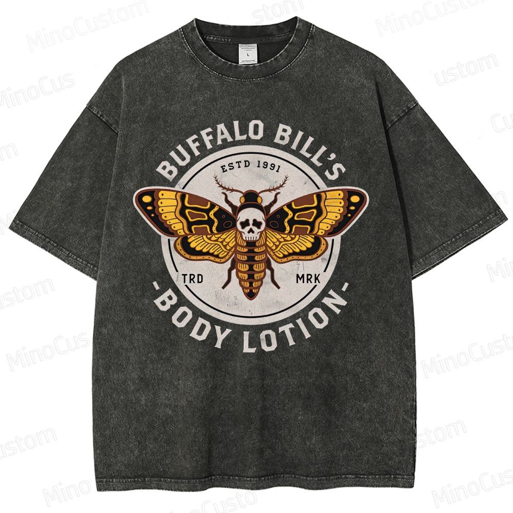 Vintage Washed The Silence of the Lambs Buffalo Bill's Body Lotion Graphic T - shirt