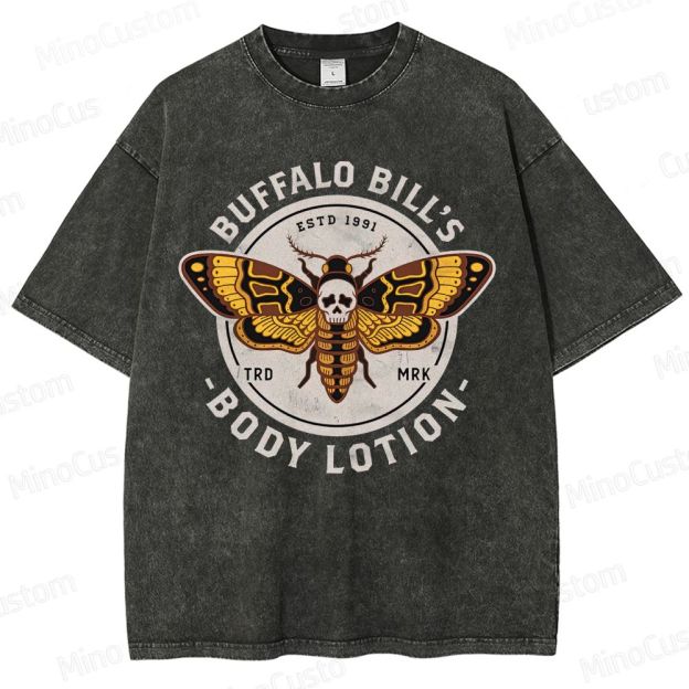 Vintage Washed The Silence of the Lambs Buffalo Bill's Body Lotion Graphic T - shirt
