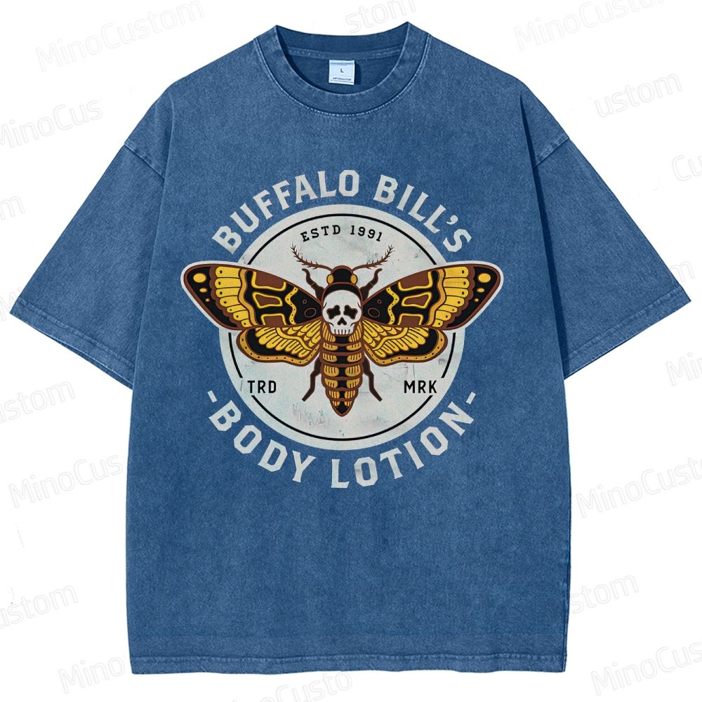 Vintage Washed The Silence of the Lambs Buffalo Bill's Body Lotion Graphic T - shirt