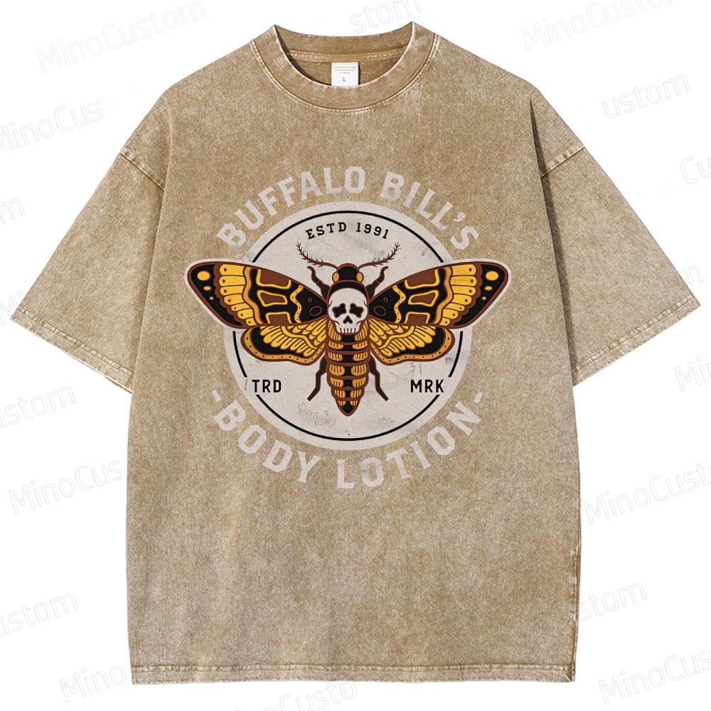 Vintage Washed The Silence of the Lambs Buffalo Bill's Body Lotion Graphic T - shirt