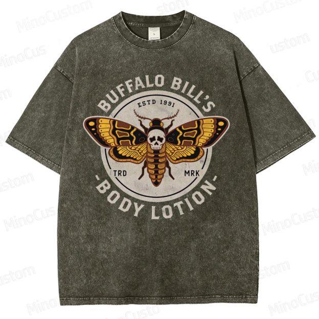 Vintage Washed The Silence of the Lambs Buffalo Bill's Body Lotion Graphic T - shirt
