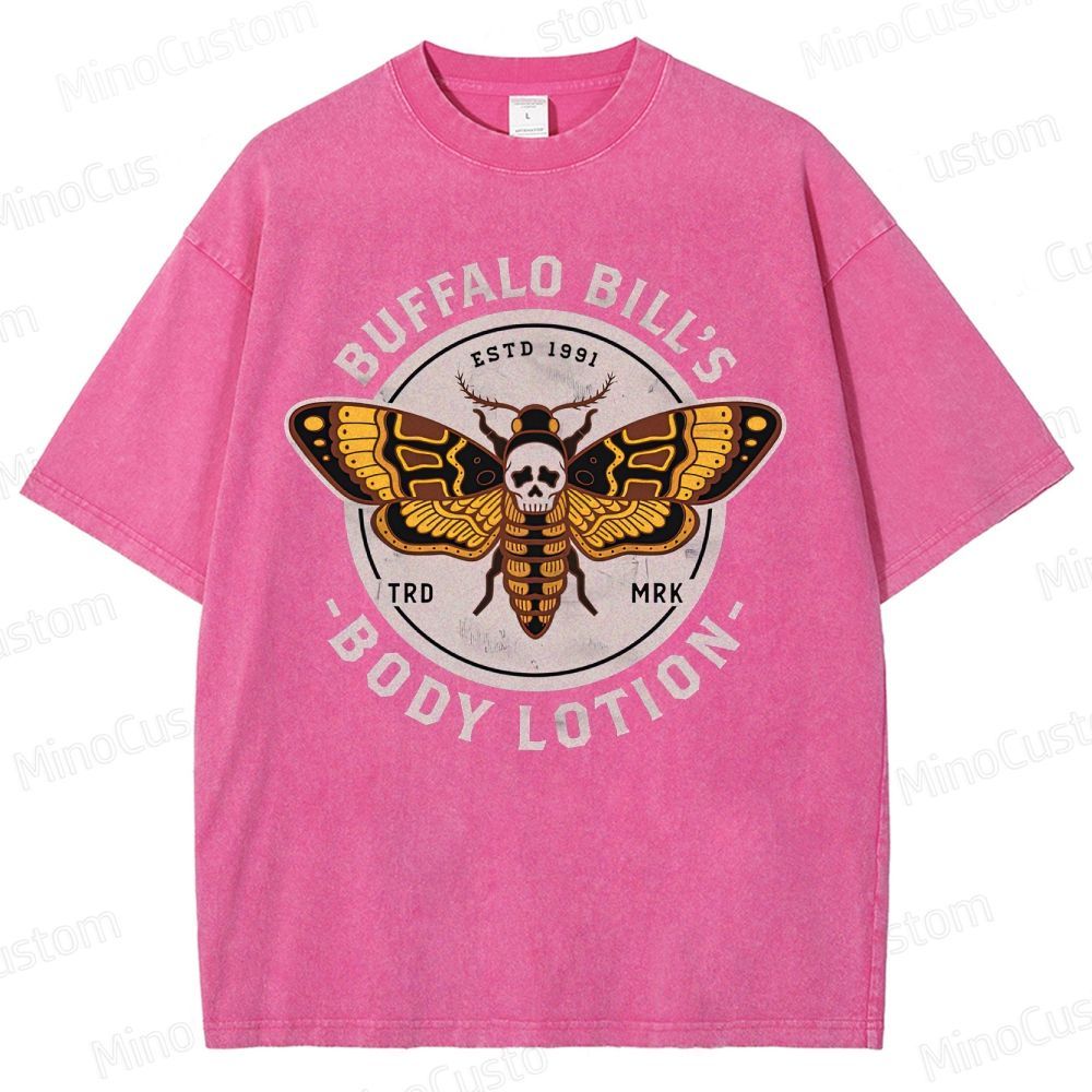 Vintage Washed The Silence of the Lambs Buffalo Bill's Body Lotion Graphic T - shirt