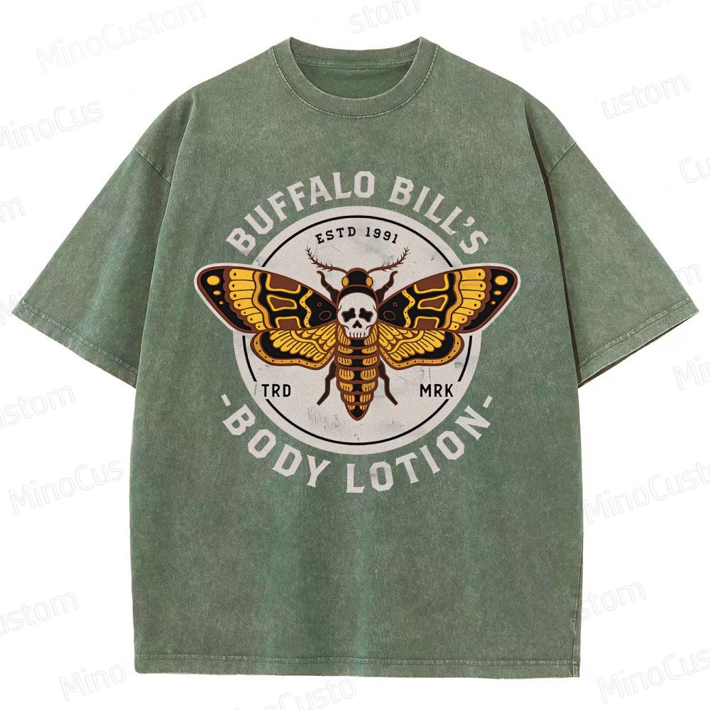 Vintage Washed The Silence of the Lambs Buffalo Bill's Body Lotion Graphic T - shirt