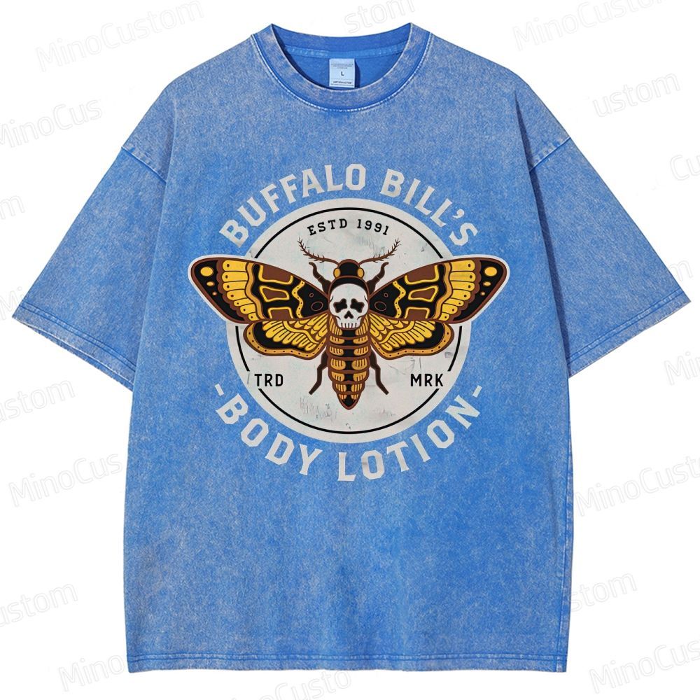 Vintage Washed The Silence of the Lambs Buffalo Bill's Body Lotion Graphic T - shirt