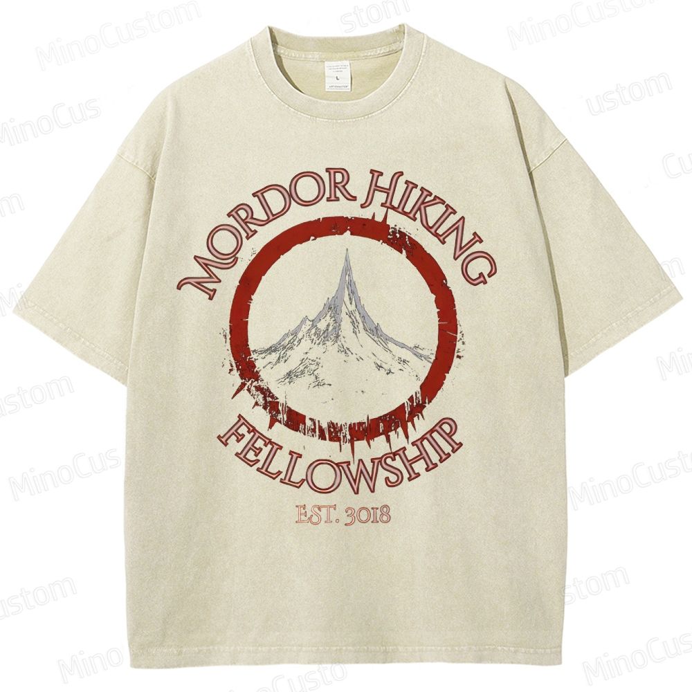 Vintage Washed Lord of the Rings "Mordor Hiking Fellowship" Graphic T - shirt