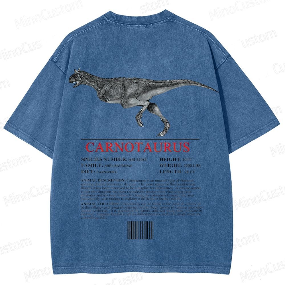 Vintage Washed Jurassic Park Carnotaurus Graphic T-shirt