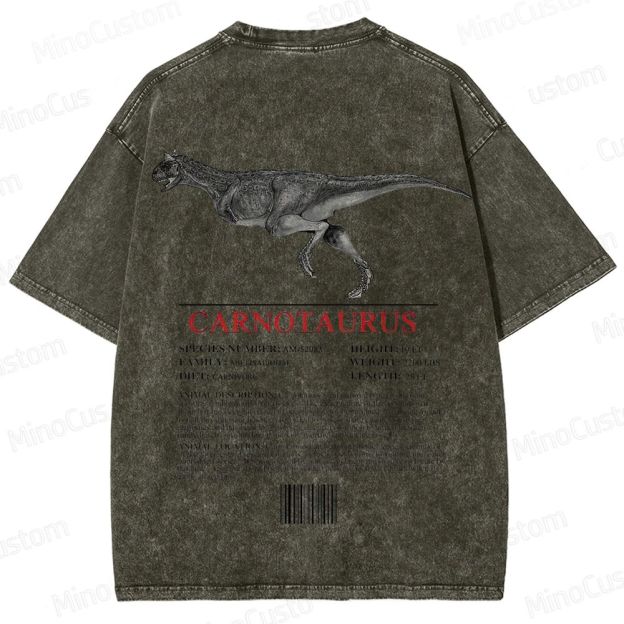 Vintage Washed Jurassic Park Carnotaurus Graphic T-shirt