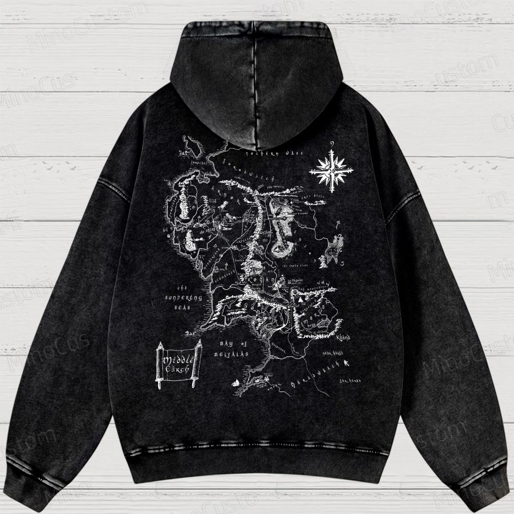 JRR Tolkien  Washed Hoodies 