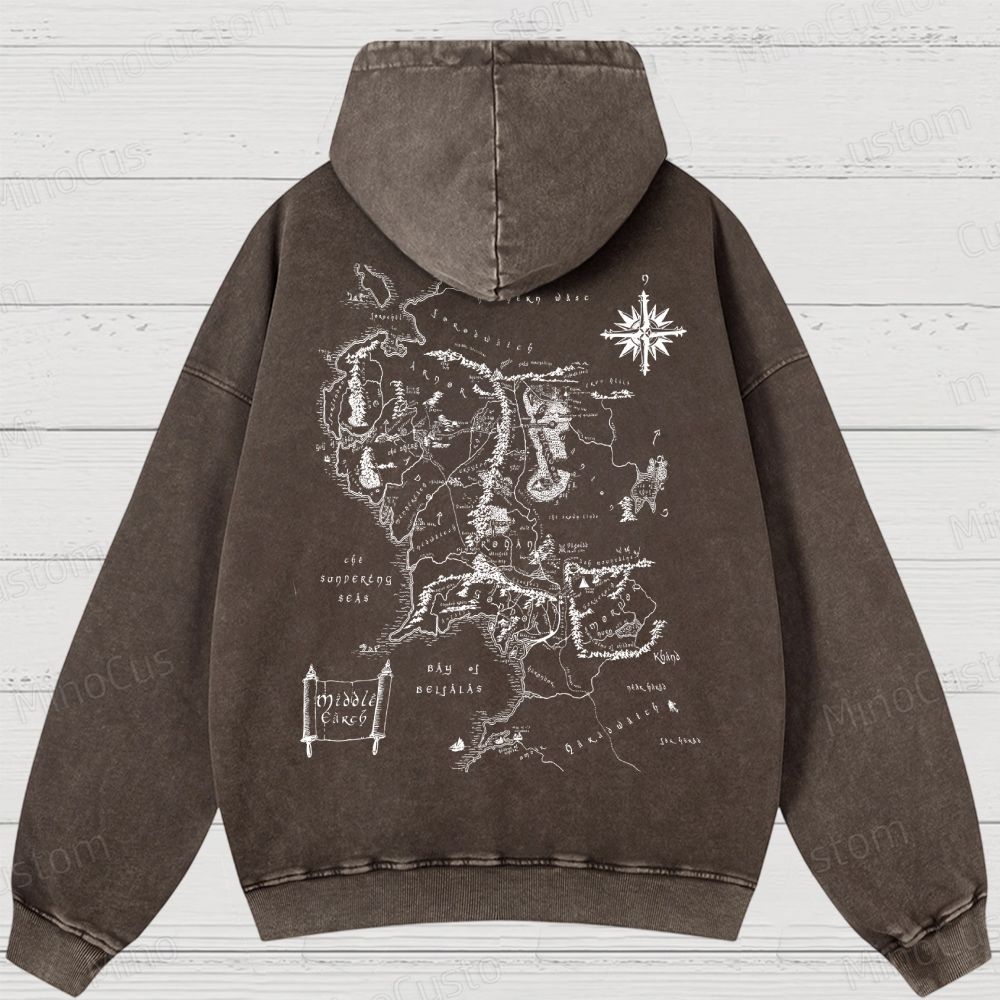 JRR Tolkien  Washed Hoodies 
