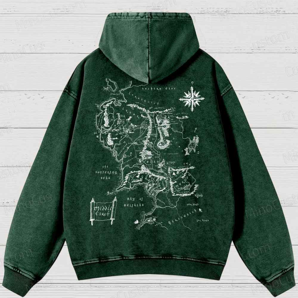 JRR Tolkien  Washed Hoodies 
