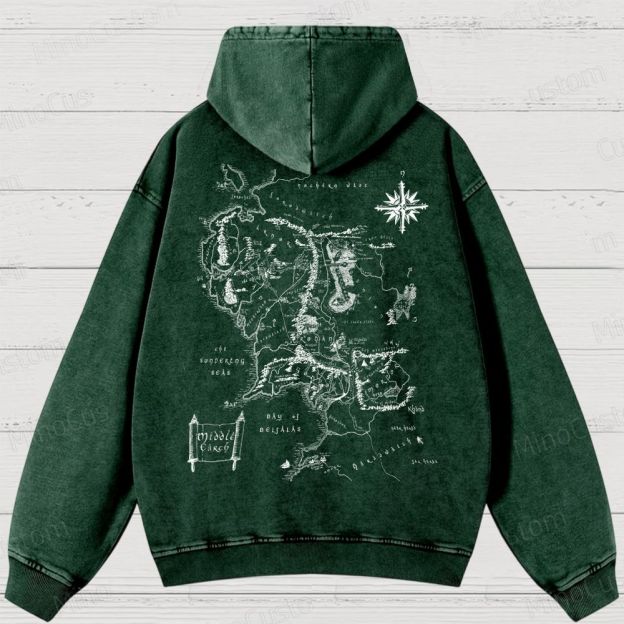 JRR Tolkien  Washed Hoodies 