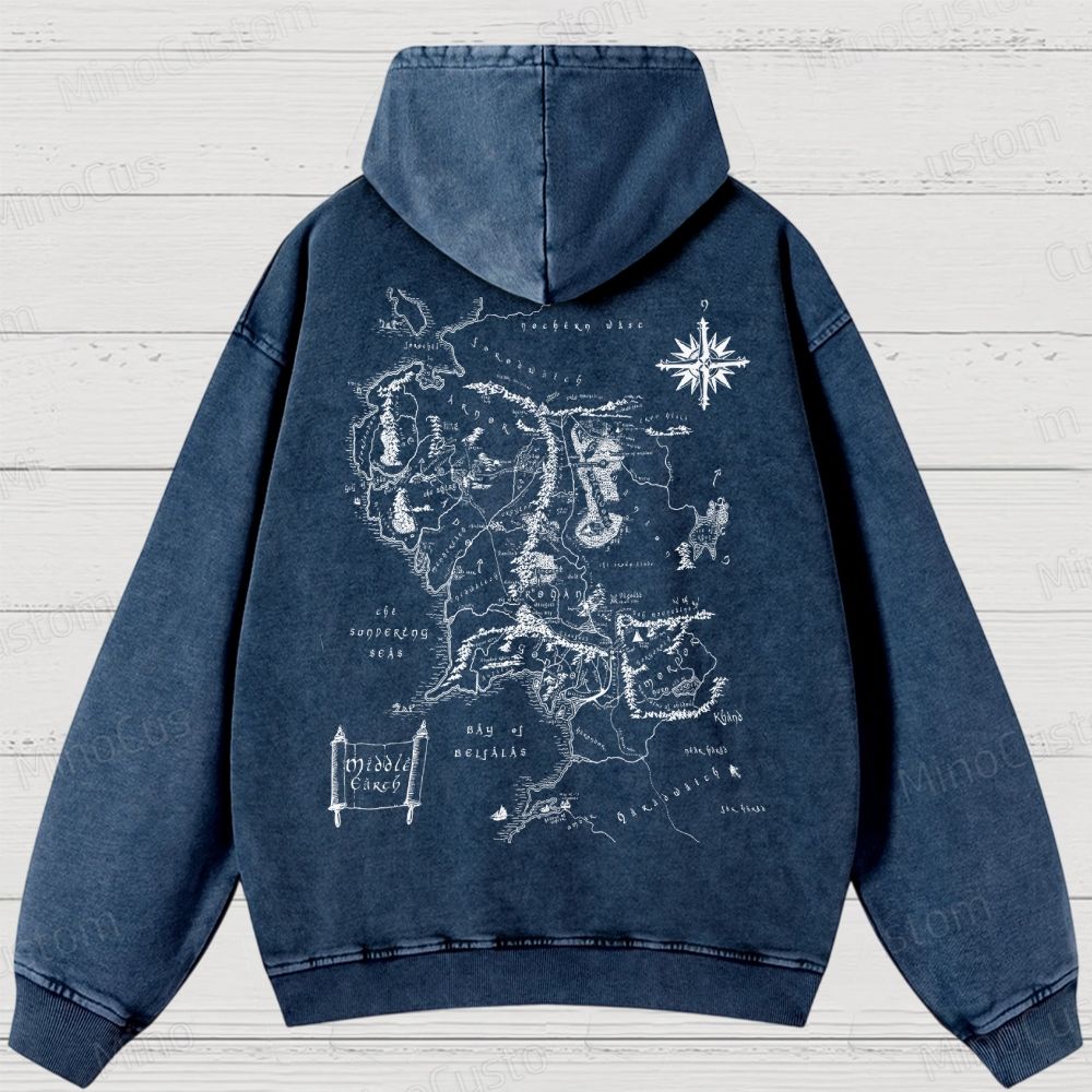 JRR Tolkien  Washed Hoodies 