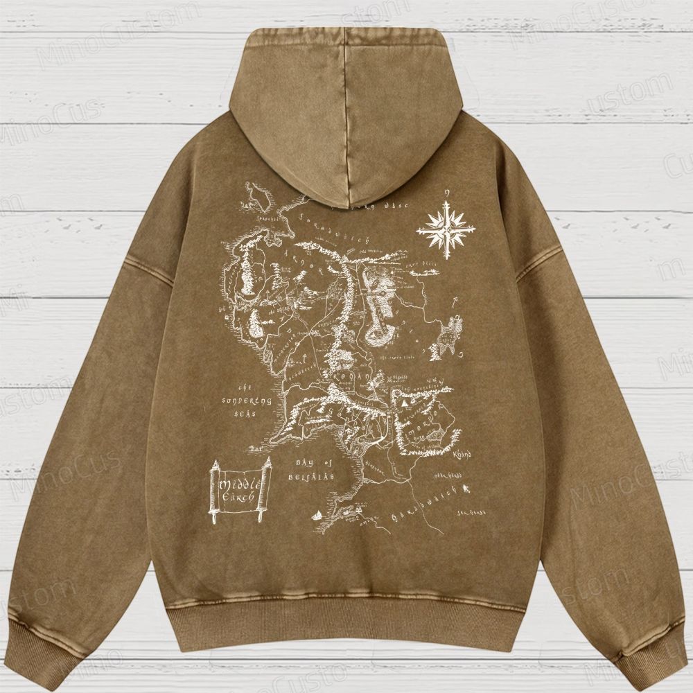 JRR Tolkien  Washed Hoodies 